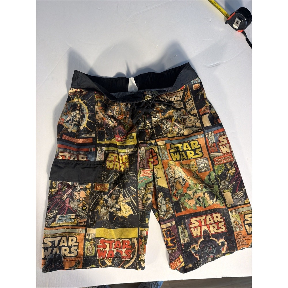 STAR WARS COMICS ALL OVER PRINT SWIMMING TRUNKS SIZE Small